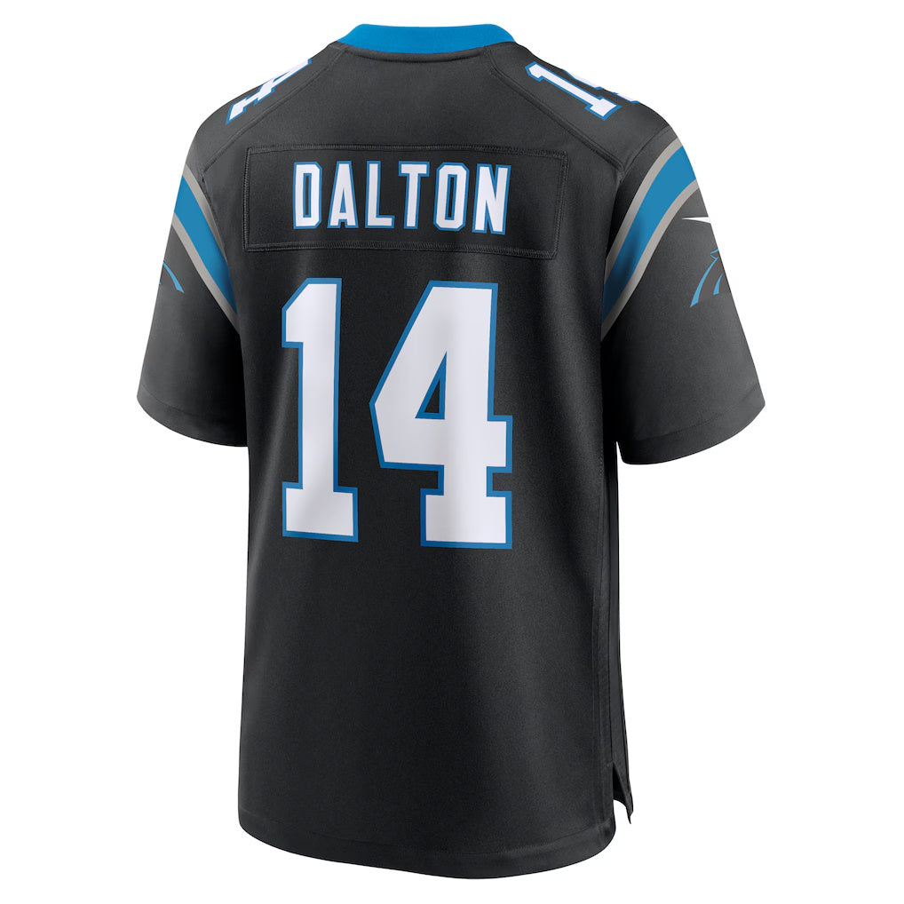 C.Panthers #14 Andy Dalton Black Team Game Stitched Football Jerseys