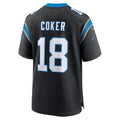 C.Panthers #18 Jalen Coker Black Team Game Stitched Football Jerseys