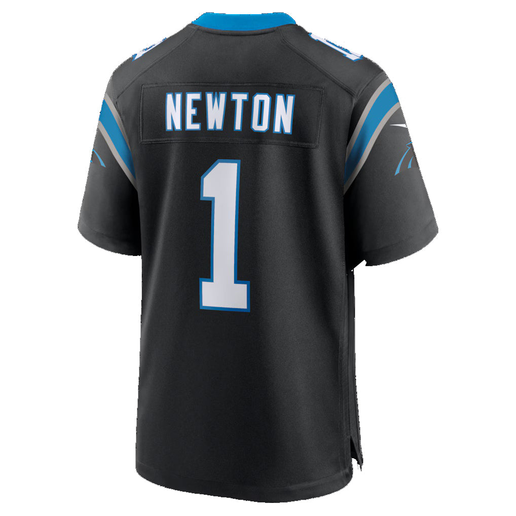 C.Panthers #1 Cam Newton Black Team Retired Game Stitched Football Jerseys