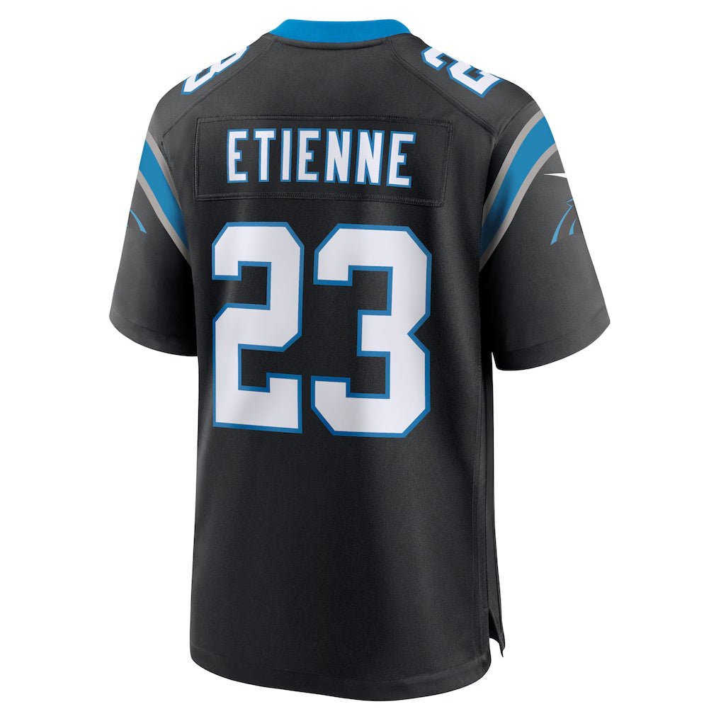 C.Panthers #23 Trevor Etienne Black Team Game Stitched Football Jerseys