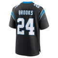 C.Panthers #24 Jonathon Brooks Black Game Stitched Football Jerseys