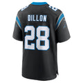 C.Panthers #28 AJ Dillon Black Team Game Stitched Football Jerseys