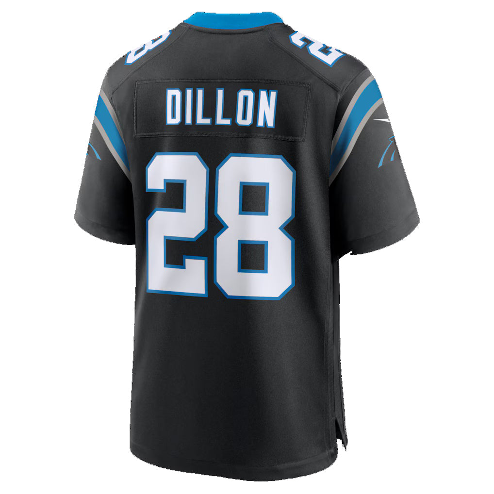 C.Panthers #28 AJ Dillon Black Team Game Stitched Football Jerseys