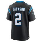 C.Panthers #2 Mike Jackson Black Game Stitched Football Jerseys