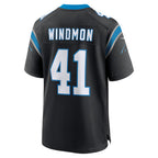 C.Panthers #41 Jacoby Windmon Black Team Game Stitched Football Jerseys