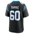 C.Panthers #60 Nick Samac Black Team Game Stitched Football Jerseys