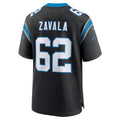 C.Panthers #62 Chandler Zavala Black Game Stitched Football Jerseys