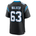 C.Panthers #63 Rasheed Walker Black Team Game Stitched Football Jerseys