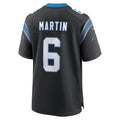 C.Panthers #6 Sam Martin Black Team Game Stitched Football Jerseys