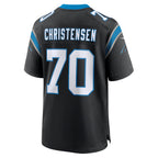 C.Panthers #70 Brady Christensen Black Team Game Stitched Football Jerseys