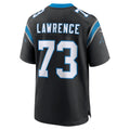 C.Panthers #73 Rashard Lawrence Black Game Stitched Football Jerseys