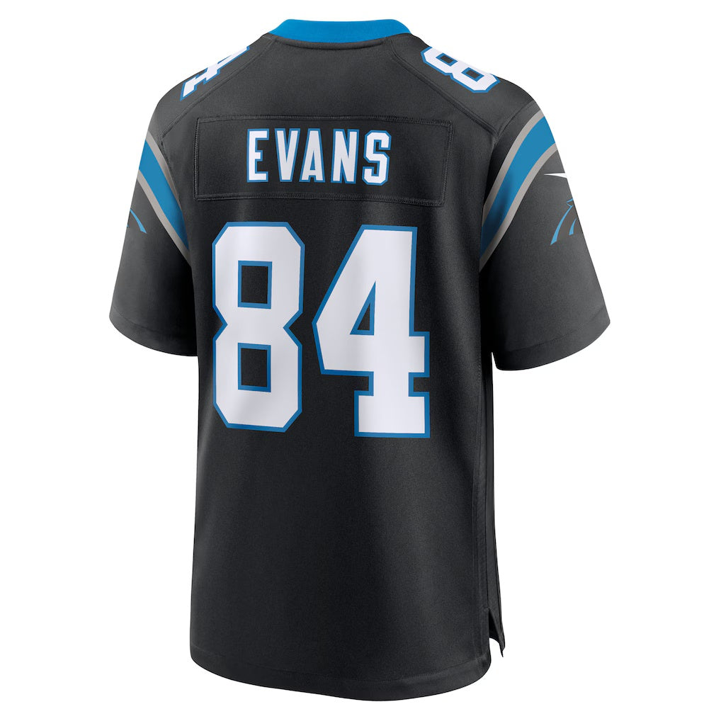 C.Panthers #84 Mitchell Evans Black Team Game Stitched Football Jerseys