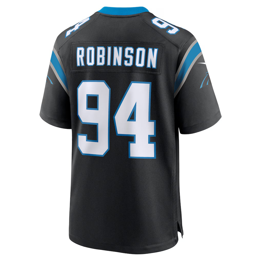 C.Panthers #94 A'Shawn Robinson Black Game Stitched Football Jerseys