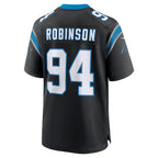 C.Panthers #94 A'Shawn Robinson Black Game Stitched Football Jerseys