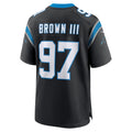 C.Panthers #97 Bobby Brown III Black Team Game Stitched Football Jerseys