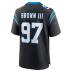 C.Panthers #97 Bobby Brown III Black Team Game Stitched Football Jerseys