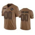 Custom A.Cardinals Active Player 2023 Brown Salute To Service Limited Stitched Football Jerseys
