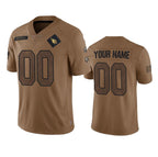 Custom A.Cardinals Active Player 2023 Brown Salute To Service Limited Stitched Football Jerseys