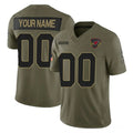Custom A.Cardinals Active Player Olive 2025 F.U.S.E. Salute to Service Limited Stitched Football Jerseys