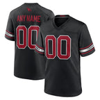Custom A.Cardinals Black Alternate Game Stitched Football Jerseys