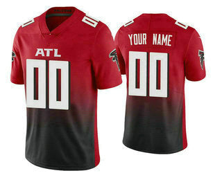 Custom A.Falcons 2020 Red Active Player Limited Stitched Football Jerseys