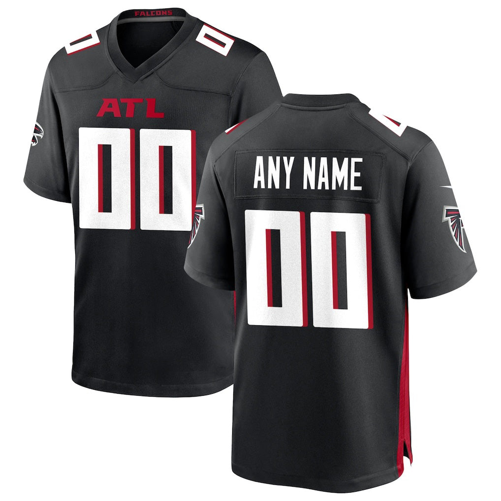 Custom A.Falcons Black Game Stitched Football Jerseys