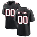 Custom A.Falcons Black Throwback Game Stitched Football Jerseys