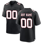 Custom A.Falcons Black Throwback Game Stitched Football Jerseys