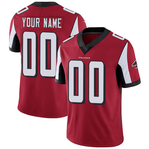 Custom A.Falcons Home Red Vapor Untouchable Limited Stitched Football Jerseys