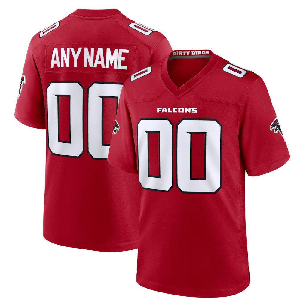 Custom A.Falcons Red Game Stitched Football Jerseys