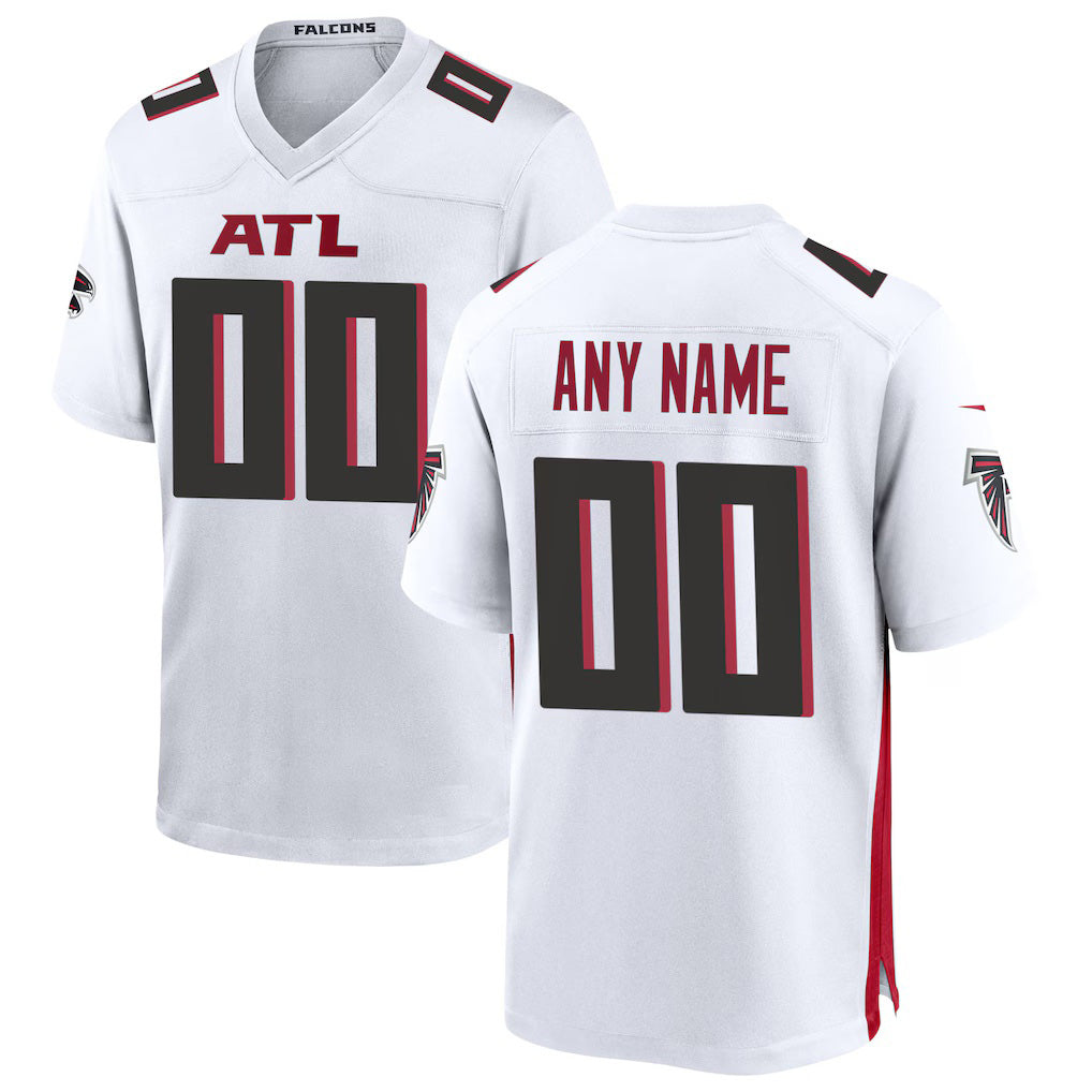 Custom A.Falcons White Game Stitched Football Jerseys