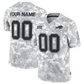 Custom B.Bills Active Player 2024 F.U.S.E Arctic Camo Salute To Service Limited Stitched Football Jerseys