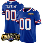 Custom B.Bills Active Player Blue 2023 F.U.S.E. AFC East Champions Ptach Stitched Football Jerseys