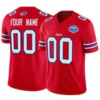 Custom B.Bills Active Player Red 2025 F.U.S.E. With Farewell Patch Vapor Untouchable Limited Stitched Football Jerseys