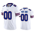 Custom B.Bills Active Player White 2023 F.U.S.E. Vapor Untouchable Limited Stitched Football Jerseys