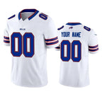 Custom B.Bills Active Player White 2023 F.U.S.E. Vapor Untouchable Limited Stitched Football Jerseys