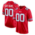 Custom B.Bills Red Alternate Game Stitched Football Jerseys