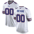 Custom B.Bills White Game Stitched Football Jerseys