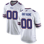 Custom B.Bills White Game Stitched Football Jerseys