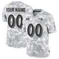 Custom B.Ravens Active Player 2024 F.U.S.E Arctic Camo Salute To Service Limited Stitched Football Jerseys
