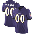 Custom B.Ravens Purple Vapor Untouchable Player Limited Stitched Football Jerseys