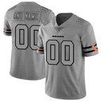 Custom C.Bears 2019 Gray Gridiron Gray Vapor Untouchable Limited Stitched Football Jerseys