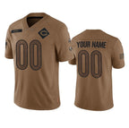 Custom C.Bears Active Player 2023 Brown Salute To Service Limited Stitched Football Jerseys