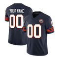 Custom C.Bears Active Player 2023 F.U.S.E. Navy Throwback Limited Stitched Football Jerseys