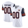 Custom C.Bears Active Player 2023 F.U.S.E. White Navy Throwback Limited Stitched Football Jerseys