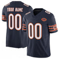 Custom C.Bears Active Player Navy 2025 F.U.S.E. With VMH Patch Vapor Untouchable Limited Stitched Football Jerseys