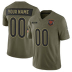 Custom C.Bears Active Player Olive 2025 F.U.S.E. Salute to Service Limited Stitched Football Jerseys