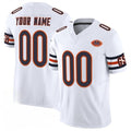 Custom C.Bears Active Player White 2025 F.U.S.E. With VMH Patch Vapor Untouchable Limited Stitched Football Jerseys