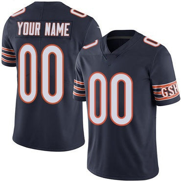 Custom C.Bears Navy Blue Vapor Untouchable Player Limited Stitched Football Jerseys