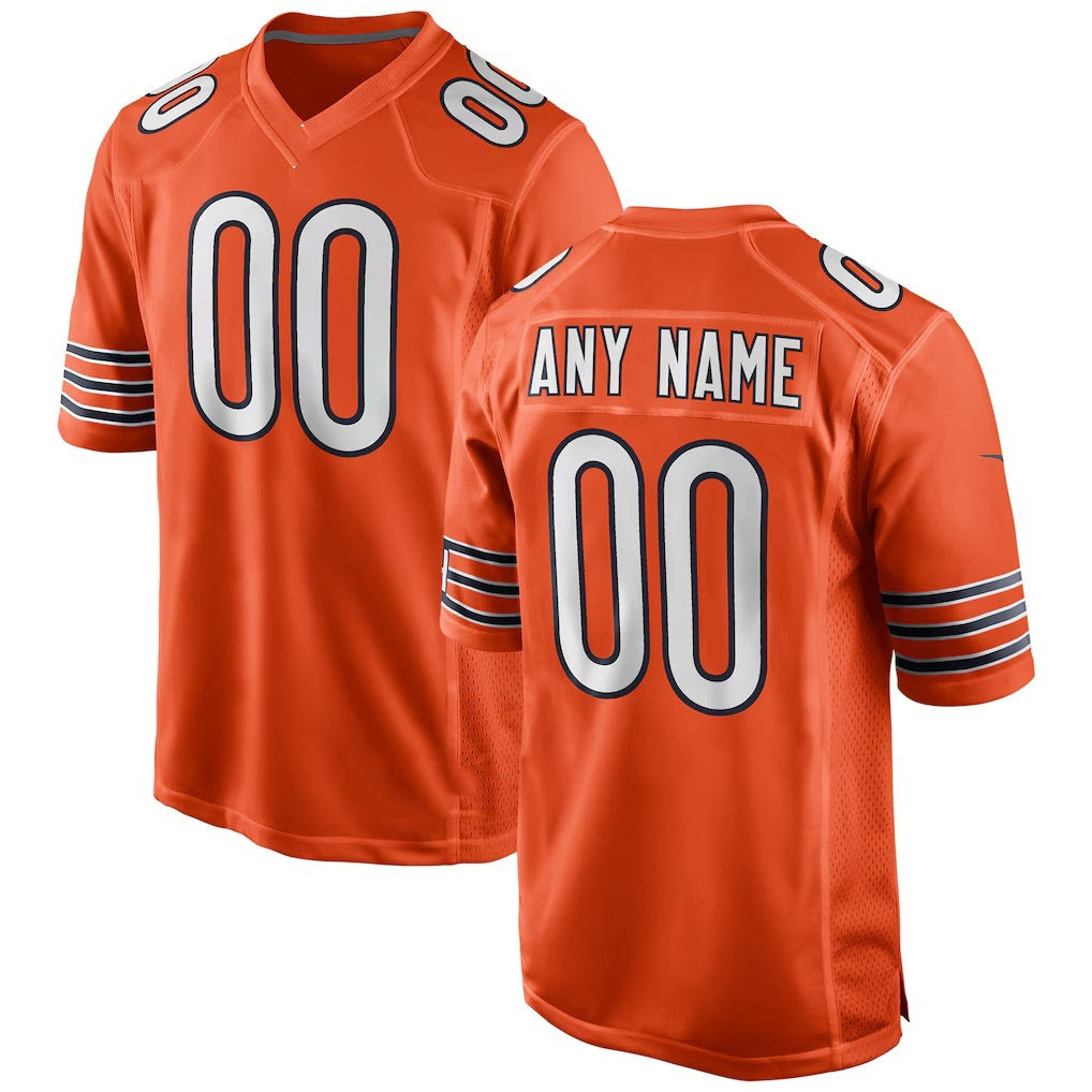 Custom C.Bears Orange Alternate Game Stitched Football Jerseys